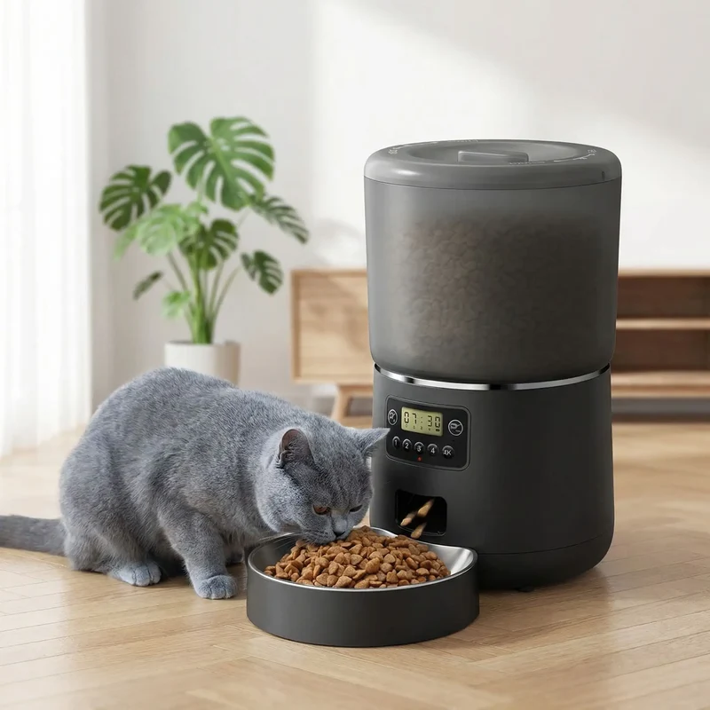 Distributeur automatique de croquettes pour chat - Smart Pet Feeder